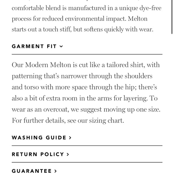 ANIAN Modern Melton Wool Shirt Jacket - XS NWOT Burnt Orange/Brick Red - Picture 6 of 7